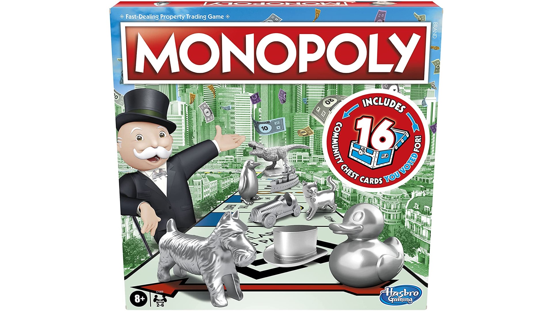 Best classic board games: Monopoly. Image shows the box.
