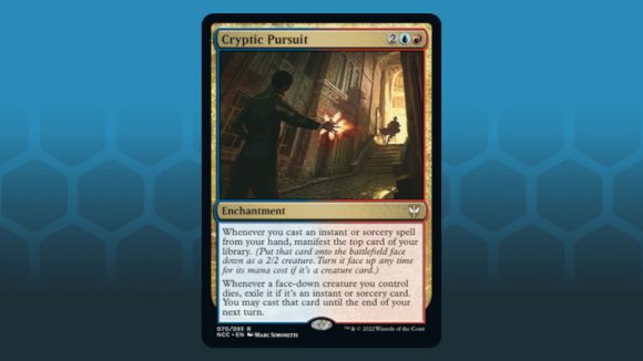Magic the Gathering Gavin Verhey Streets of New Capenna deck interview official Wizards image of the card Cryptic Pursuit