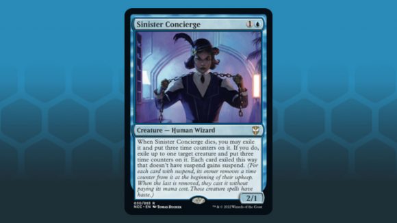 Magic the Gathering Gavin Verhey Streets of New Capenna deck interview official Wizards image of the card Sinister Concierge