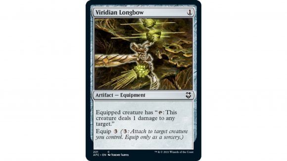 Magic the Gathering Infinite Combos Streets of New Capenna the MTG card Viridian Longbow
