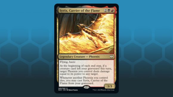 MTG Streets of New Capenna Commander Deck Maestros - Wizards of the Coast official card image for Syrix, Carrier of the Flame