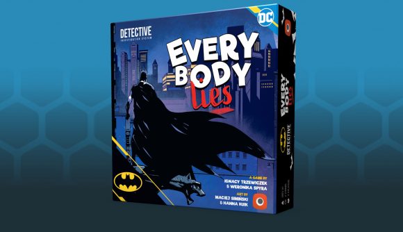 Batman: Everybody Lies board game review - Portal Games publisher image showing the box front art for the Batman Everybody Lies board game