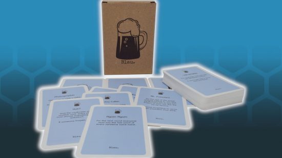 Best drinking board games guide - Blau. card game sales photo showing the box and cards