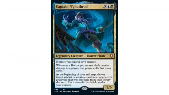 mtg commander legends battle for baldur's gate release date: The MTG card captain N'ghathrod