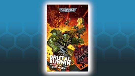 Best Warhammer 40k books guide - Brutal Kunnin' by Mike Brooks front cover art showing Orks and a squig