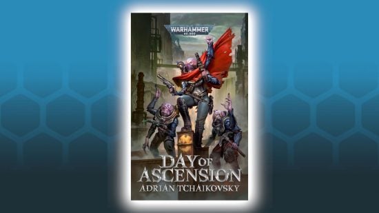Best Warhammer 40k books guide - Day of Ascension by Adrian Tchaikovsky front cover showing members of a Genestealer Cult