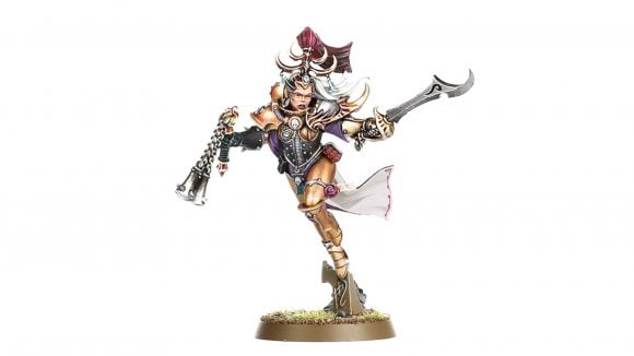 Warhammer 40k sisters of battle digibash - photoshopped model of a slaanesh sister of battle