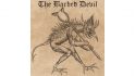 DnD monster manual medieval- woodcut print style artwork of a barbed devil