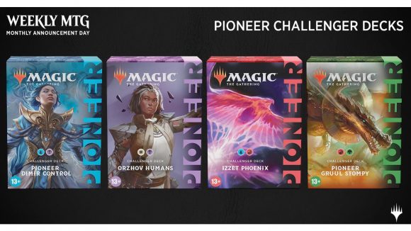 magic the gathering game night commander cards - The four 2022 Pioneer challenger decks.