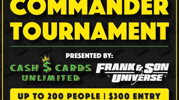 Magic the Gathering commander tournament poster