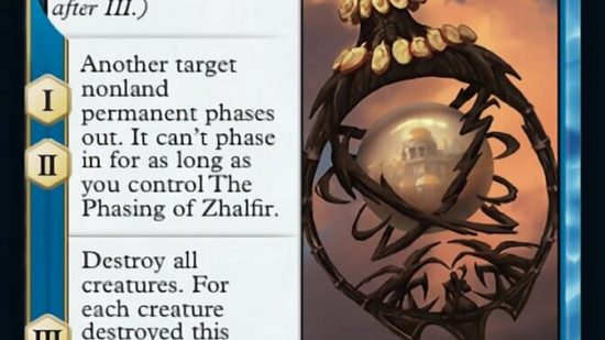 magic the gathering - the card the phasing of zhalfir.