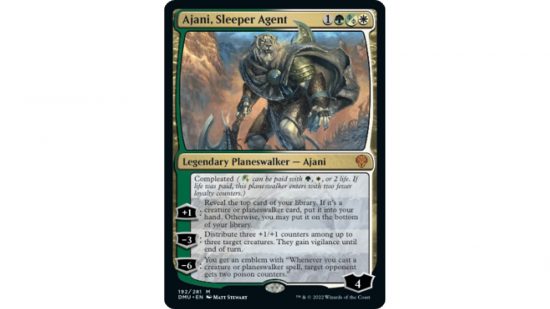 MTG Dominaria United release date - Wizards of the Coast MTG card Ajani, Sleeper Agent
