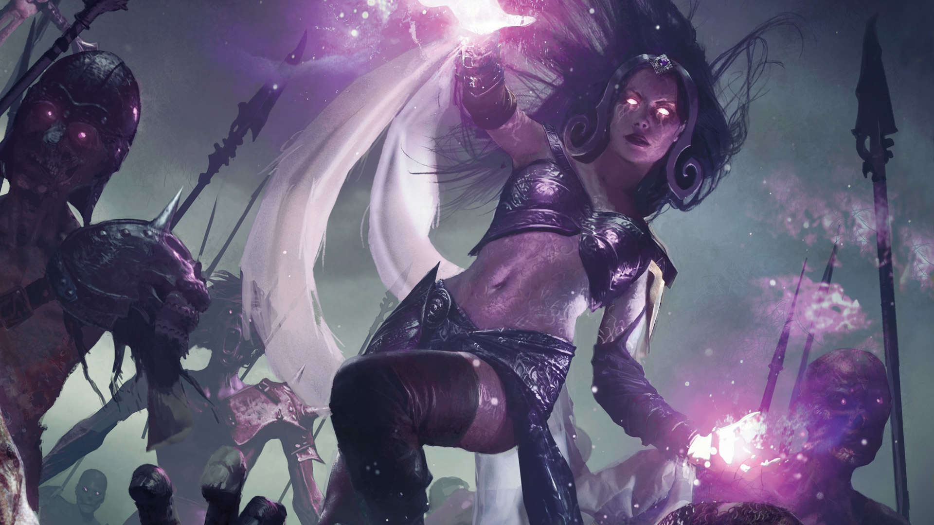 MTG Liliana Vess guide - Wizards of the Coast artwork showing Liliana Vess with skeleton undead servants