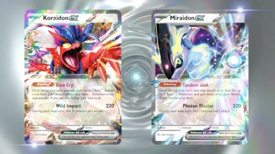 Pokemon TCG ex cards return for Scarlet and Violet - Koraidon-ex and Miraidon-ex Pokemon TCG cards