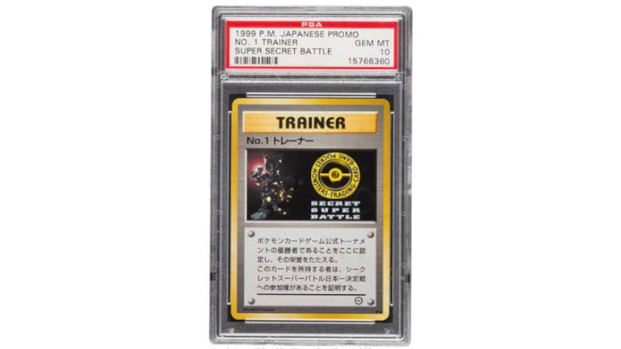 Pokemon TCG trainer card - photo of profesionally graded No.1 trainer card