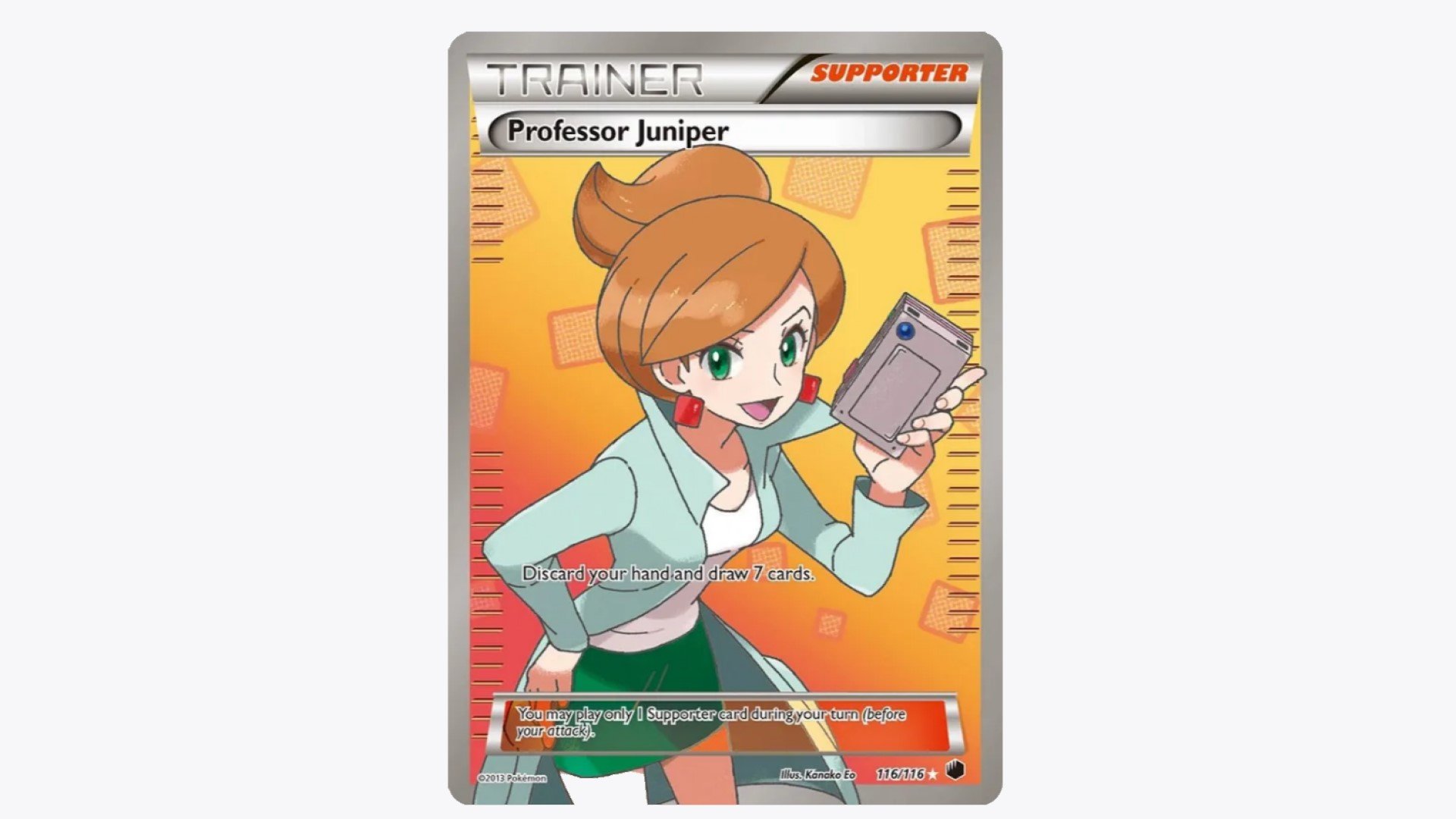 Pokemon TCG trainer card Professor Juniper
