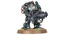 Warhammer 40k Leagues of Votann Squats Brokhyr Thunderkyn look like Fallout Brotherhood of Steel - Warhammer Community photo showing a Thunderkyn face on, with a moustache, holding a big gun