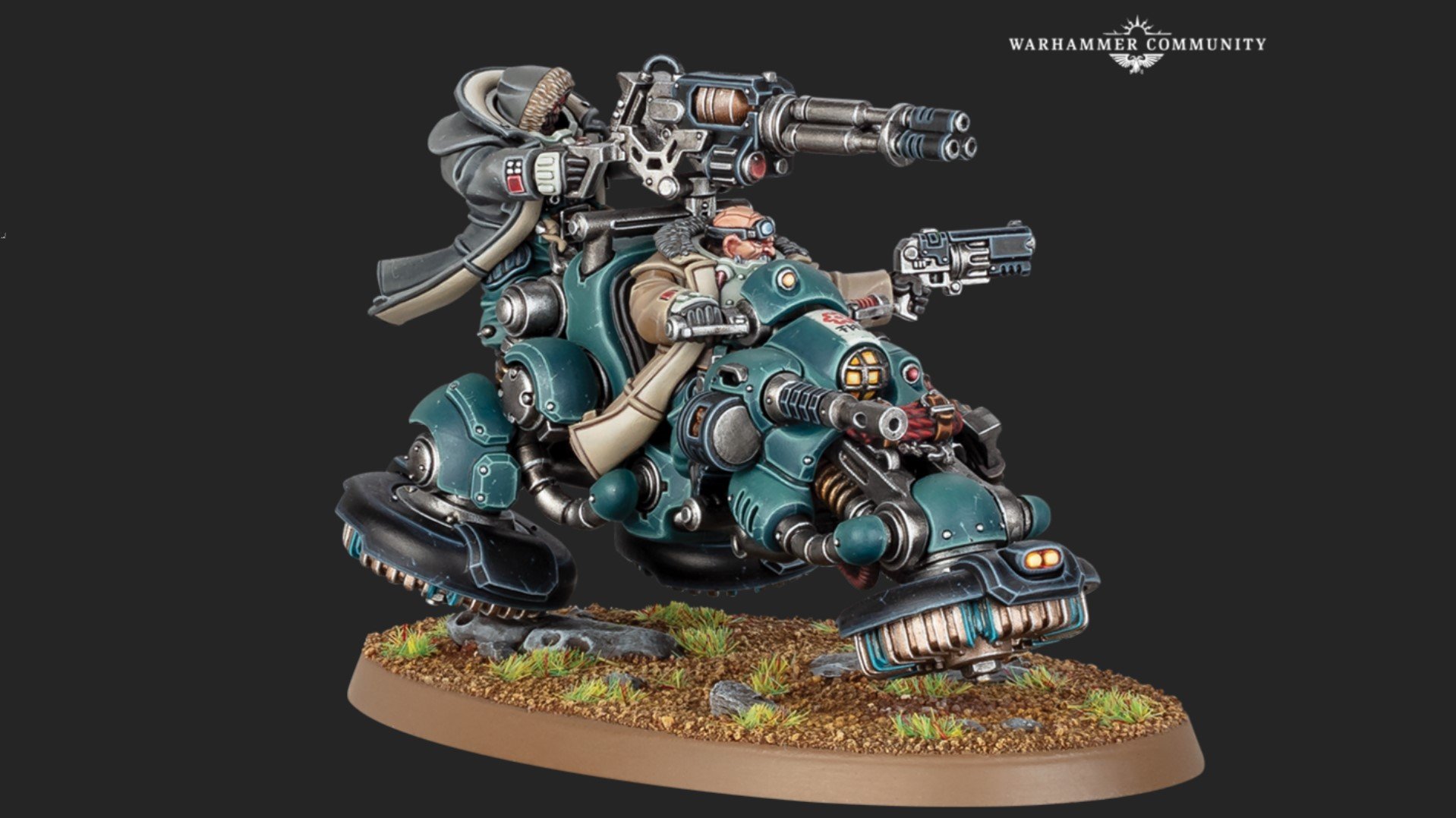 Warhammer 40k Hernkyn Pioneers are now a trike-riding trio