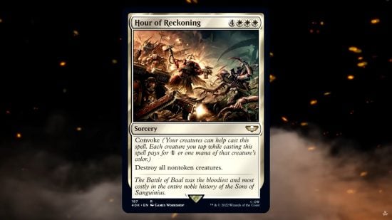 MTG Warhammer 40k card Hour of Reckoning