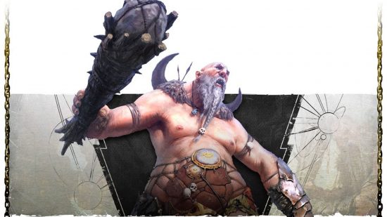Age of Sigmar Sons of Behemat Beast Smasher Mega Gargant reveal - Warhammer Community artwork showing a mega gargant with a club