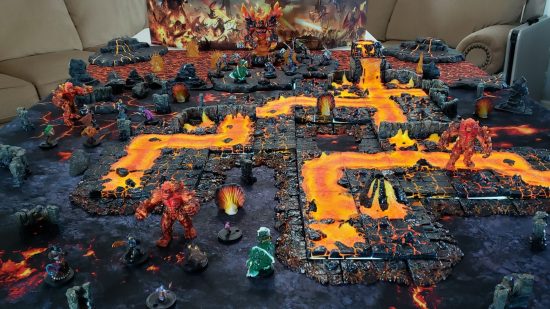 DnD - a D&D tabletop recreation of the Molten Core dungeon from WoW