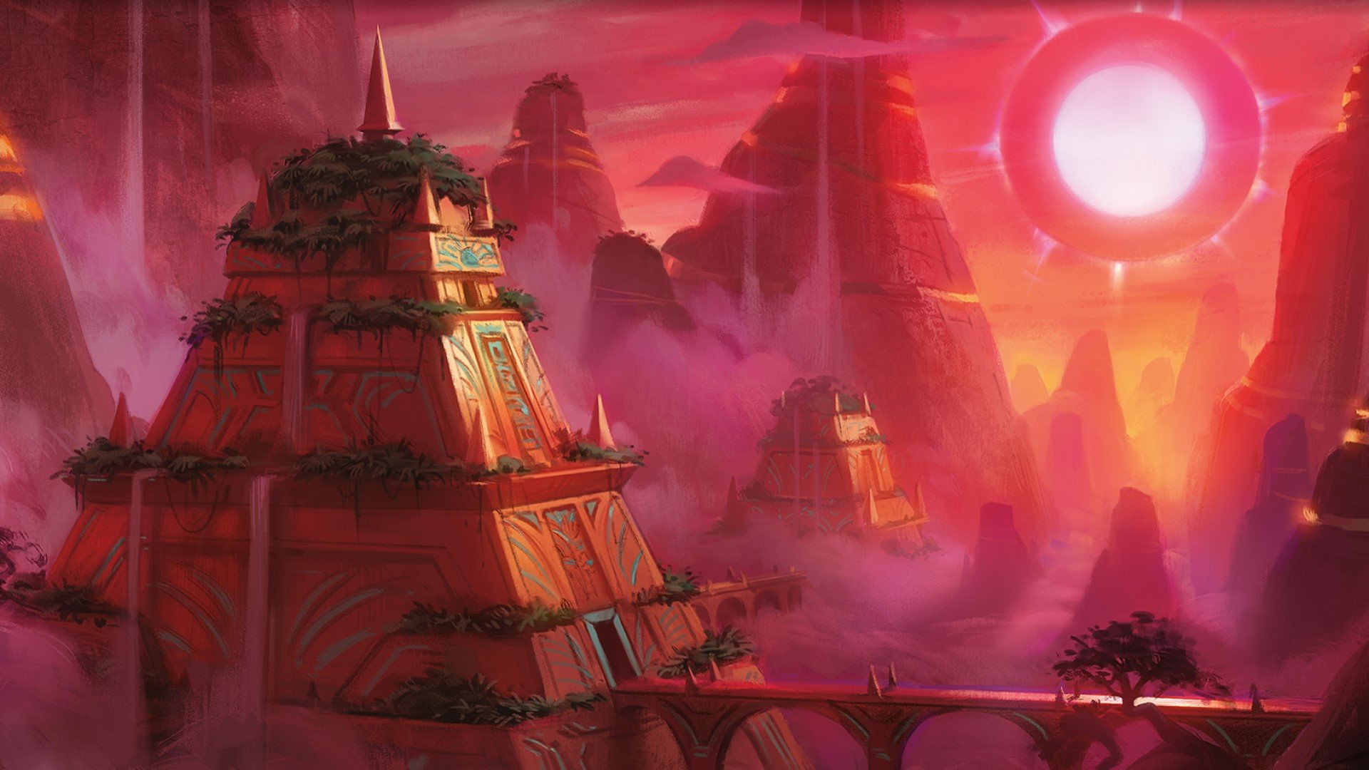 MTG LGS - A red sky over aztec-style paragraphs