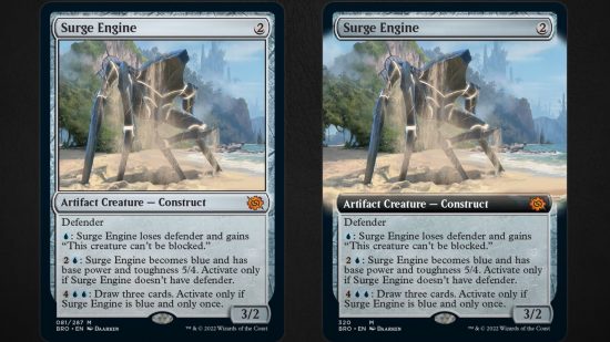Magic the Gathering the brothers' war spoiler for the card surge engine