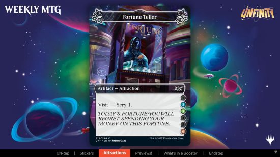 MTG Unfinity spoilers - the MTG card fortune teller