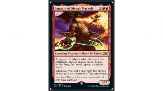 MTG Unfinity card Ignacio of Myra's Marvels