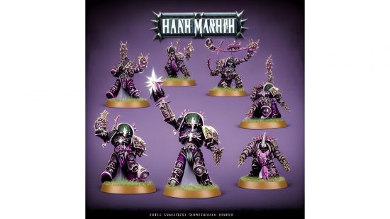 Warhammer 40k AI minis - Slaanesh Chaos Space Marines