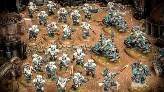 Warhammer 40k factions xenos guide - Games Workshop image showing the models included in the Leagues of Votann army set