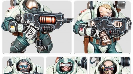 Warhammer 40k factions xenos guide - Games Workshop image showing Hearthkyn warriors including an Ironkin
