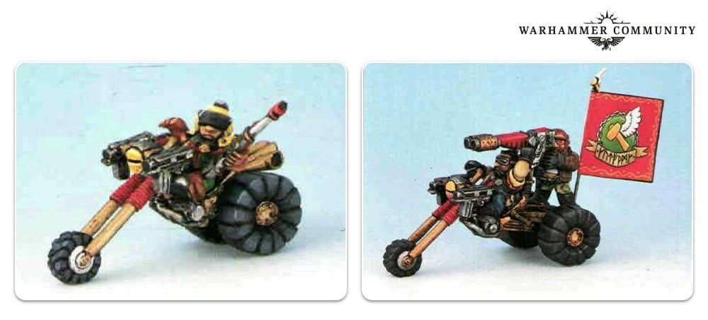 Warhammer 40k Leagues of Votann guide - Games Workshop photo showing old school Squats trikes models