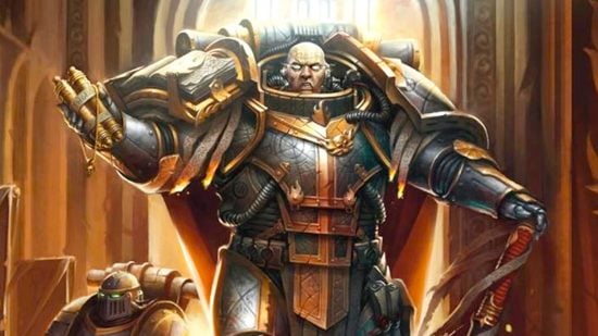 Warhammer 40k Lorgar Aurelian primarch guide - Games Workshop artwork showing Lorgar in his cathedral with word bearers