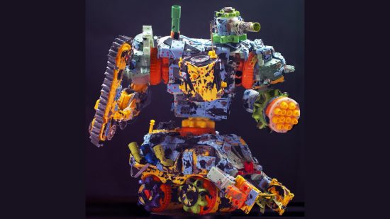 Warhammer 40k Ork Stompa made from kids' toys (photo from CC minis)