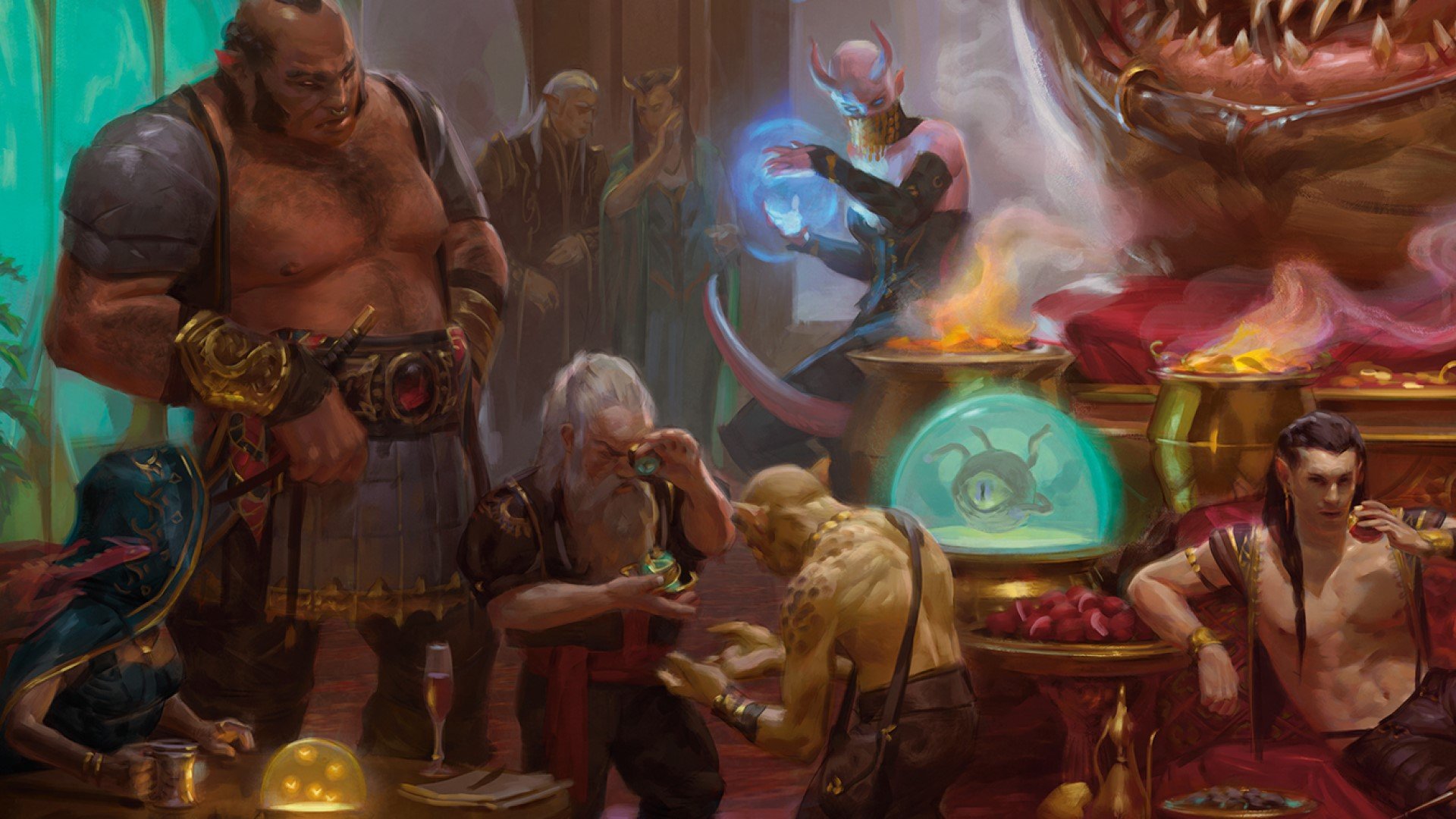 DnD Backgrounds 5E - Wizards of the Coast art of members of Xanathar's Guild