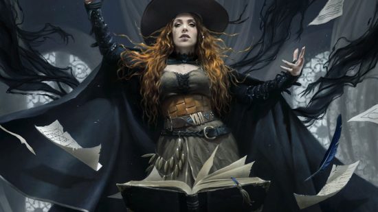 DnD Frightened 5e condition guide - Wizards of the Coast DnD artwork showing Tasha, a fearsome sorceress, over her Cauldron of Everything