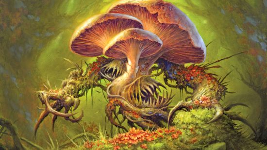 DnD Frightened 5e condition guide - Wizards of the Coast DnD artwork showing a mushroom plant creature - immune to Frightened conditions