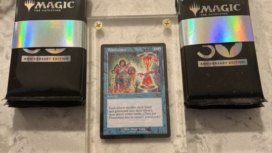 MTG 30th anniversary edition with a Timetwister card
