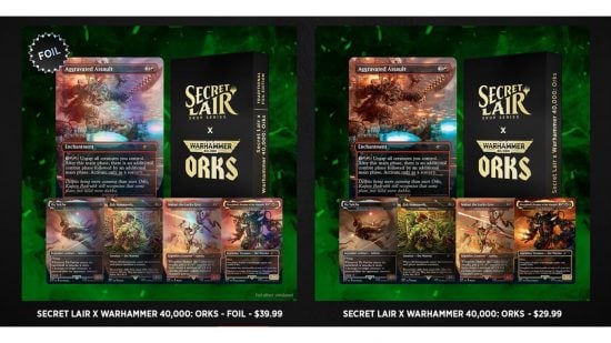 MTG Secret Lair Orks cards