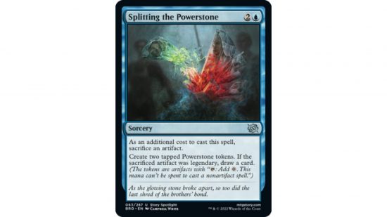 MTG The Brothers War spoilers: The MTG card splitting the powerstone