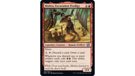 MTG The Brothers War spoilers: The MTG card Mishra Excavator