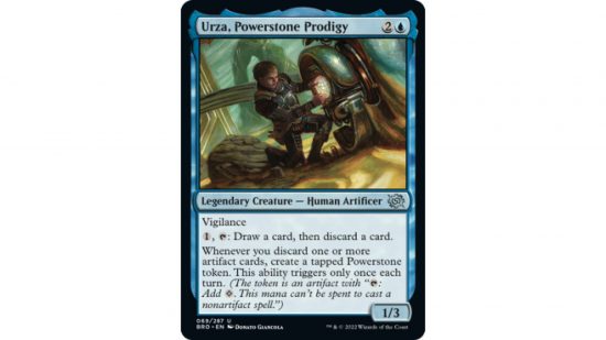 MTG The Brothers War spoilers: The MTG card Urza powerstone prodigy
