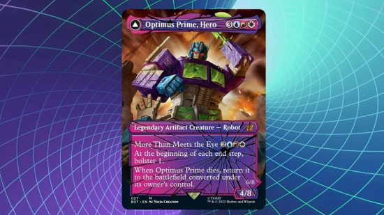 Magic the Gathering Transformers card Optimus Prime