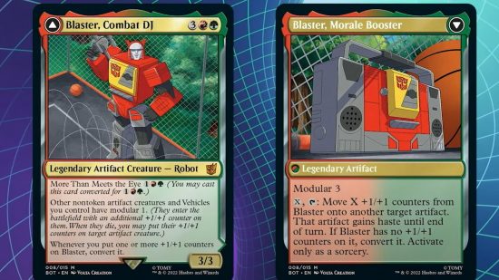 Magic the Gathering Transformers card Blaster