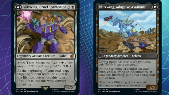 Magic the Gathering Transformers card Blitzwing