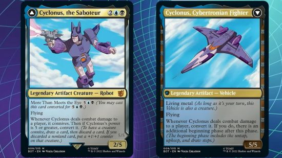 Magic the Gathering Transformers card Cyclonus
