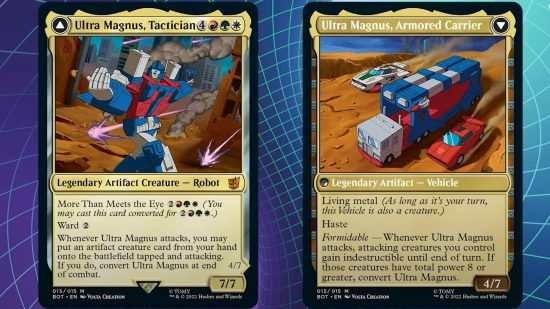 Magic the Gathering Transformers card Ultra Magnus