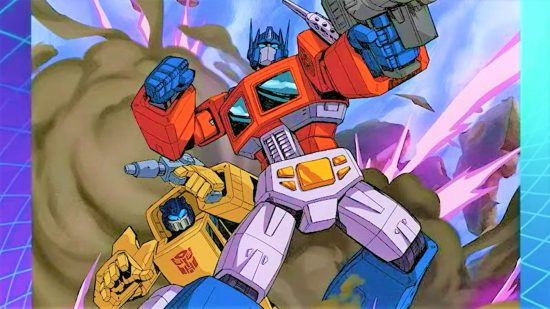 MTG designer gatekeeping comment - Hasbro Pulse Con promo art of transformers Optimus Prime and Bumblebee