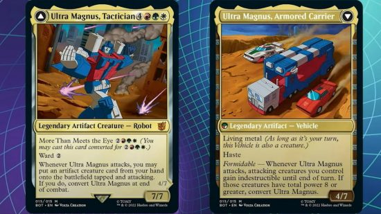 MTG designer gatekeeping comment - Wizards of the Coast Ultra Magnus Magic card